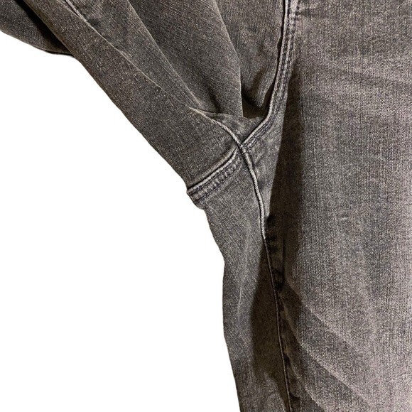 Maurices‎ Women Jeans 18 Reg Faded Black Denim Straight Leg Stretch Rockabilly - Picture 6 of 11